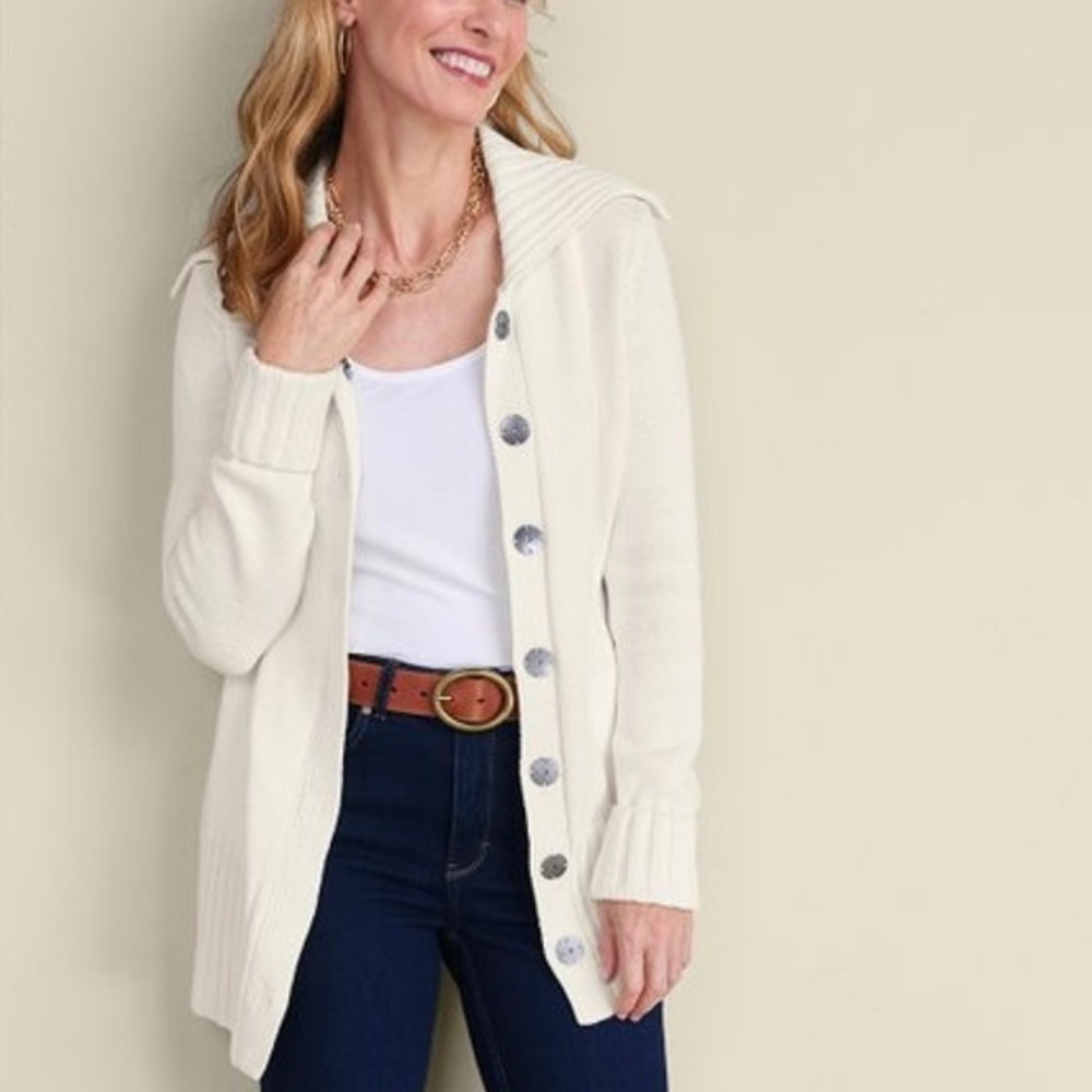 *FIRM PRICE* NWT - Soft Surroundings Trinity Cardigan Longline Sweater